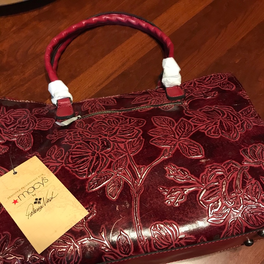 PATRICIA NASH (NWT) embossed leather purse